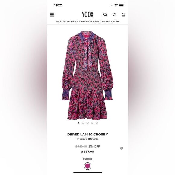 Derek Lam IO Crosby pleated dress size 10 - Picture 1 of 8